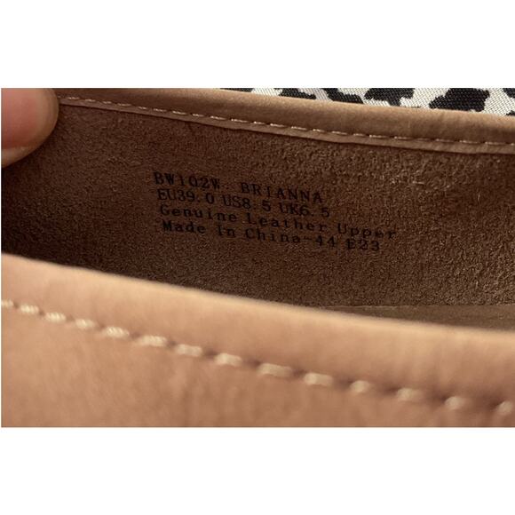 Aetrex Brianna Women’s Size 8.5 Tan Leather Comfort Ballet Flats Excellent - Picture 6 of 7